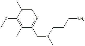 (3-aminopropyl)[(4-methoxy-3,5-dimethylpyridin-2-yl)methyl]methylamine Structure