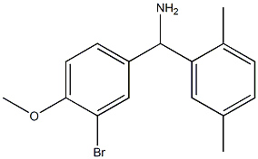 (3-bromo-4-methoxyphenyl)(2,5-dimethylphenyl)methanamine 구조식 이미지