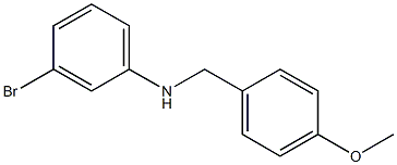 (3-bromophenyl)(4-methoxyphenyl)methylamine Structure