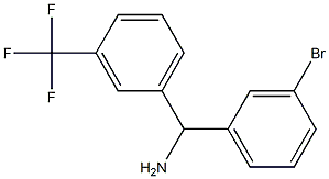 (3-bromophenyl)[3-(trifluoromethyl)phenyl]methanamine 구조식 이미지