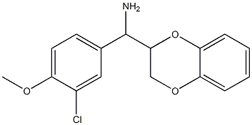 (3-chloro-4-methoxyphenyl)(2,3-dihydro-1,4-benzodioxin-2-yl)methanamine Structure