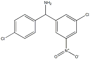 (3-chloro-5-nitrophenyl)(4-chlorophenyl)methanamine Structure