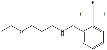 (3-ethoxypropyl)({[2-(trifluoromethyl)phenyl]methyl})amine Structure