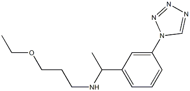 (3-ethoxypropyl)({1-[3-(1H-1,2,3,4-tetrazol-1-yl)phenyl]ethyl})amine 구조식 이미지