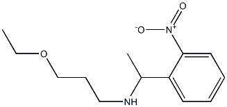 (3-ethoxypropyl)[1-(2-nitrophenyl)ethyl]amine Structure