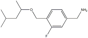 (3-fluoro-4-{[(4-methylpentan-2-yl)oxy]methyl}phenyl)methanamine 구조식 이미지