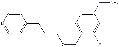 (3-fluoro-4-{[3-(pyridin-4-yl)propoxy]methyl}phenyl)methanamine Structure