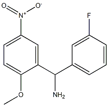 (3-fluorophenyl)(2-methoxy-5-nitrophenyl)methanamine Structure