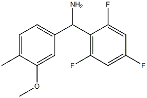 (3-methoxy-4-methylphenyl)(2,4,6-trifluorophenyl)methanamine 구조식 이미지