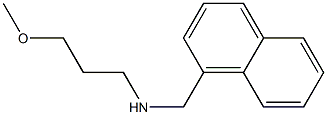 (3-methoxypropyl)(naphthalen-1-ylmethyl)amine Structure