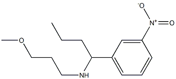 (3-methoxypropyl)[1-(3-nitrophenyl)butyl]amine Structure