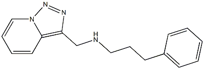 (3-phenylpropyl)({[1,2,4]triazolo[3,4-a]pyridin-3-ylmethyl})amine 구조식 이미지