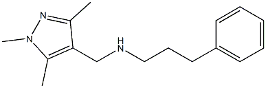 (3-phenylpropyl)[(1,3,5-trimethyl-1H-pyrazol-4-yl)methyl]amine Structure