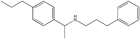 (3-phenylpropyl)[1-(4-propylphenyl)ethyl]amine 구조식 이미지