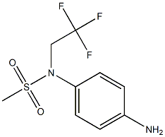 (4-aminophenyl)-N-(2,2,2-trifluoroethyl)methanesulfonamide 구조식 이미지