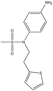 (4-aminophenyl)-N-[2-(thiophen-2-yl)ethyl]methanesulfonamide 구조식 이미지