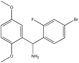 (4-bromo-2-fluorophenyl)(2,5-dimethoxyphenyl)methanamine 구조식 이미지