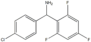 (4-chlorophenyl)(2,4,6-trifluorophenyl)methanamine Structure