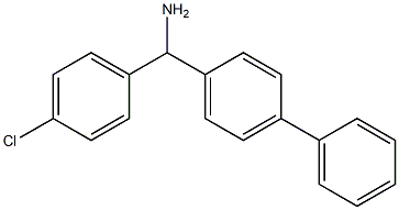 (4-chlorophenyl)(4-phenylphenyl)methanamine 구조식 이미지