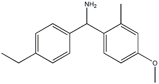 (4-ethylphenyl)(4-methoxy-2-methylphenyl)methanamine 구조식 이미지