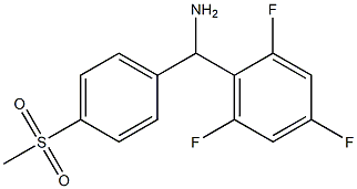 (4-methanesulfonylphenyl)(2,4,6-trifluorophenyl)methanamine 구조식 이미지