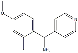 (4-methoxy-2-methylphenyl)(pyridin-4-yl)methanamine 구조식 이미지