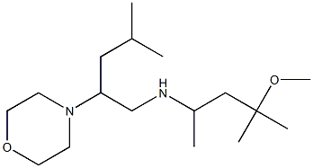 (4-methoxy-4-methylpentan-2-yl)[4-methyl-2-(morpholin-4-yl)pentyl]amine Structure