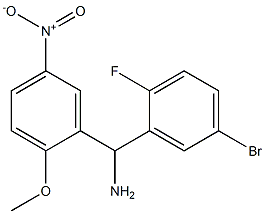 (5-bromo-2-fluorophenyl)(2-methoxy-5-nitrophenyl)methanamine 구조식 이미지