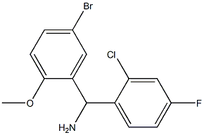 (5-bromo-2-methoxyphenyl)(2-chloro-4-fluorophenyl)methanamine 구조식 이미지