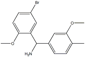 (5-bromo-2-methoxyphenyl)(3-methoxy-4-methylphenyl)methanamine 구조식 이미지