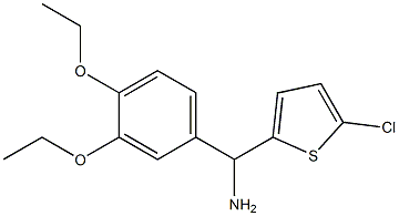 (5-chlorothiophen-2-yl)(3,4-diethoxyphenyl)methanamine Structure