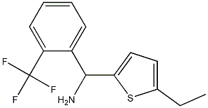 (5-ethylthiophen-2-yl)[2-(trifluoromethyl)phenyl]methanamine 구조식 이미지