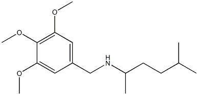 (5-methylhexan-2-yl)[(3,4,5-trimethoxyphenyl)methyl]amine Structure