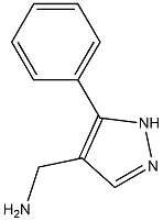 (5-phenyl-1H-pyrazol-4-yl)methanamine 구조식 이미지