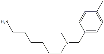 (6-aminohexyl)(methyl)[(4-methylphenyl)methyl]amine Structure