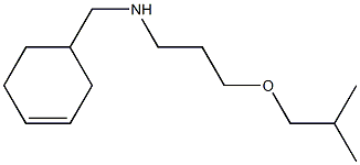 (cyclohex-3-en-1-ylmethyl)[3-(2-methylpropoxy)propyl]amine Structure