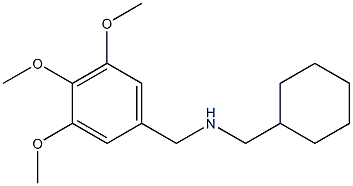 (cyclohexylmethyl)[(3,4,5-trimethoxyphenyl)methyl]amine Structure