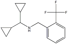 (dicyclopropylmethyl)({[2-(trifluoromethyl)phenyl]methyl})amine Structure