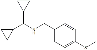 (dicyclopropylmethyl)({[4-(methylsulfanyl)phenyl]methyl})amine Structure