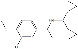 (dicyclopropylmethyl)[1-(3,4-dimethoxyphenyl)ethyl]amine 구조식 이미지