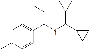 (dicyclopropylmethyl)[1-(4-methylphenyl)propyl]amine Structure