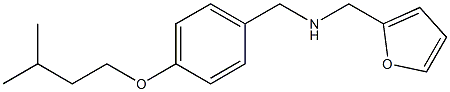 (furan-2-ylmethyl)({[4-(3-methylbutoxy)phenyl]methyl})amine 구조식 이미지