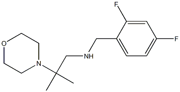 [(2,4-difluorophenyl)methyl][2-methyl-2-(morpholin-4-yl)propyl]amine 구조식 이미지