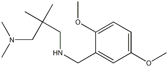 [(2,5-dimethoxyphenyl)methyl]({2-[(dimethylamino)methyl]-2-methylpropyl})amine 구조식 이미지