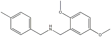 [(2,5-dimethoxyphenyl)methyl][(4-methylphenyl)methyl]amine Structure