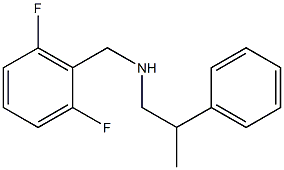 [(2,6-difluorophenyl)methyl](2-phenylpropyl)amine Structure