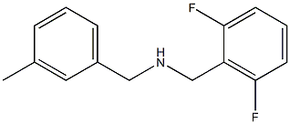 [(2,6-difluorophenyl)methyl][(3-methylphenyl)methyl]amine 구조식 이미지