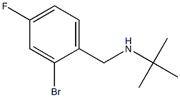 [(2-bromo-4-fluorophenyl)methyl](tert-butyl)amine Structure