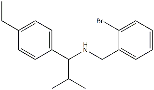 [(2-bromophenyl)methyl][1-(4-ethylphenyl)-2-methylpropyl]amine 구조식 이미지