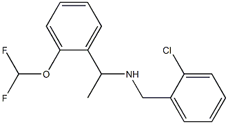 [(2-chlorophenyl)methyl]({1-[2-(difluoromethoxy)phenyl]ethyl})amine 구조식 이미지